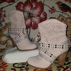 ♡ Not Rated Pink & Bling Booties ♡